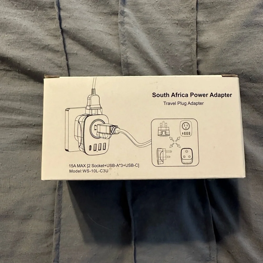 South Africa power adapter Universal Travel Power Adapter with USB Ports 2 pack